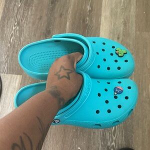 CROCS Turquoise Men's Slippers